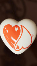 Cuore in ceramica "Yin e Yang"