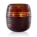 Candela Sphere Amber ONNO Collection - Fragranza Ginger Fig - Medium Size 15,5x17 cm