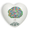 Cuore in ceramica “l’albero della vita”