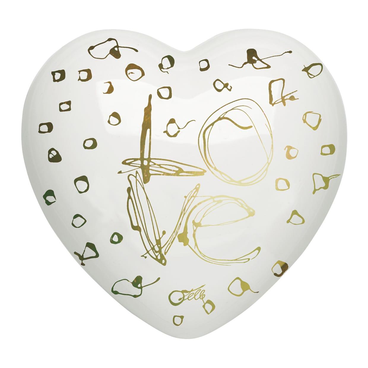 Cuore in ceramica scritta “Love”