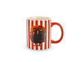 Tazza in new bone con decoro natalizio