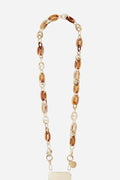 Portacellulare catena in resina beige