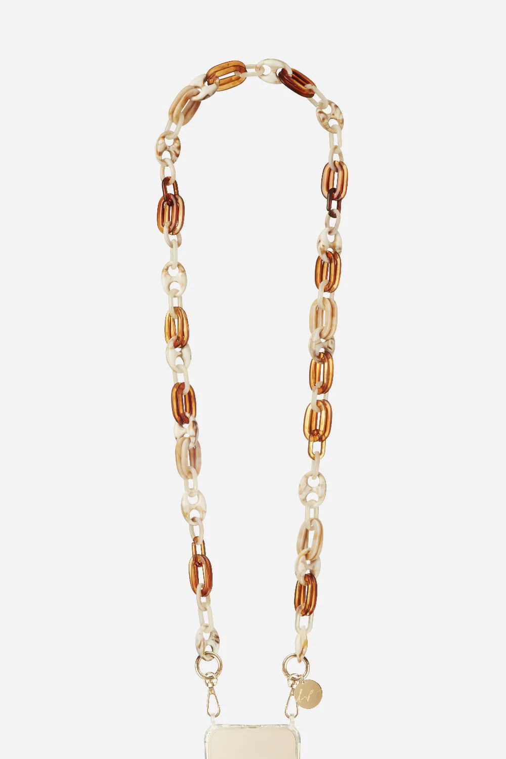Portacellulare catena in resina beige