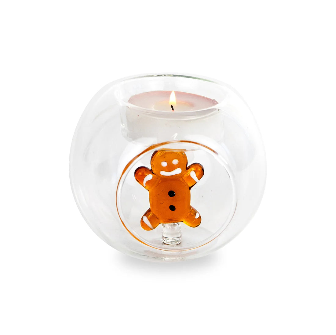 Porta tealight in vetro borosilicato - decori natalizi WD Lifestyle