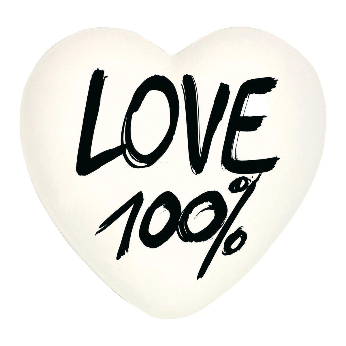 cuore in ceramica “love 100%”