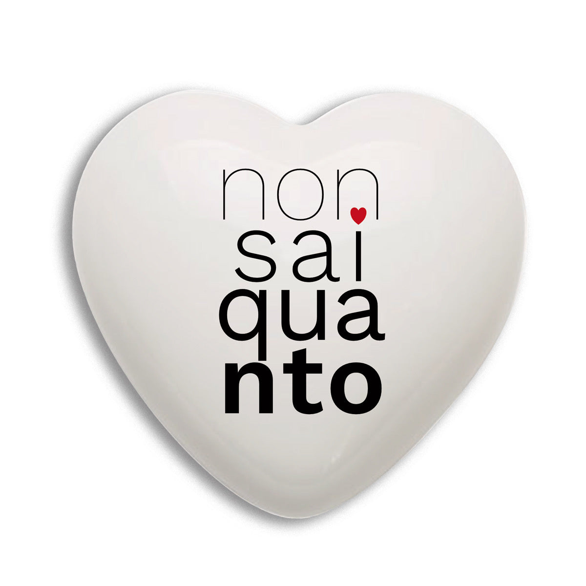 Cuore in ceramica “non sai quanto”