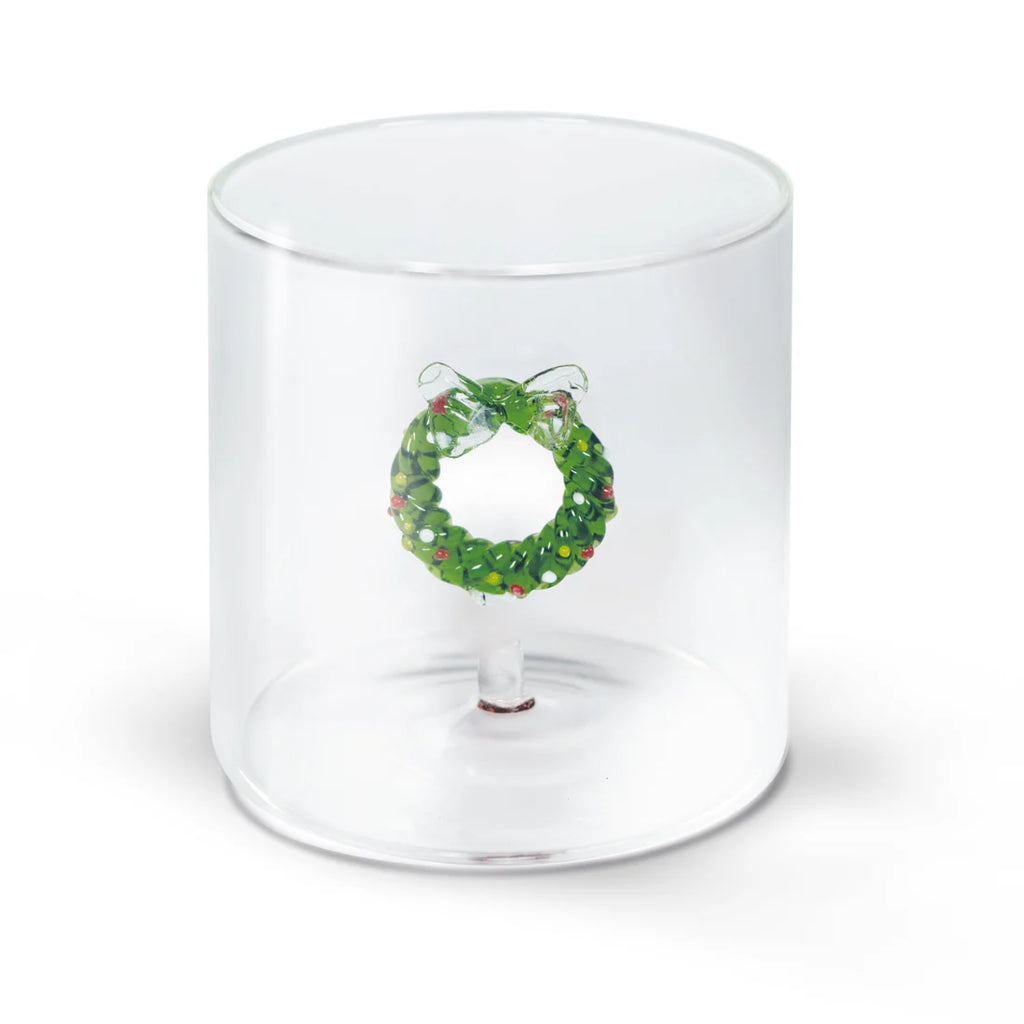 Bicchiere in vetro borosilicato con soggetto Natalizio | WD Lifestyle |