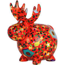 Salvadanaio alce ''Randolph'' in ceramica Pomme Pidou