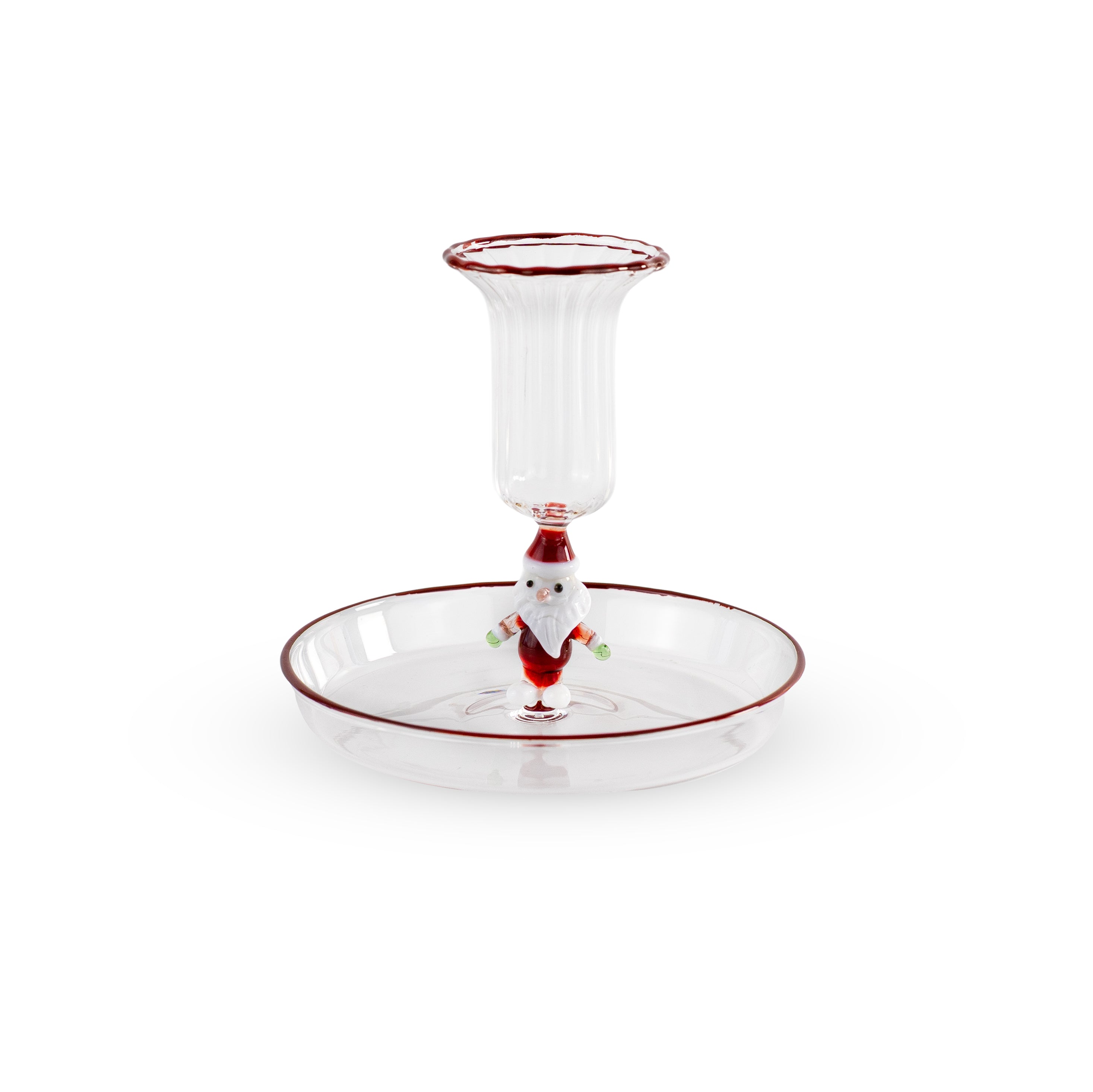 Portacandele in vetro borosilicato con decori Natalizi  WD Lifestyle 