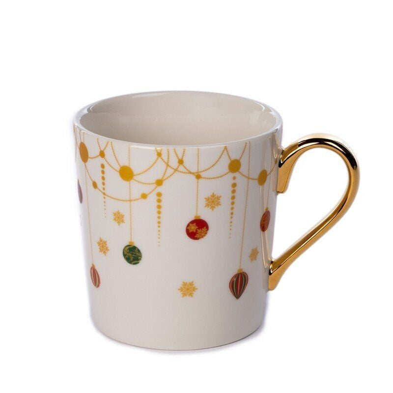 Tazza con fantasia natalizia in porcellana bianca di Goodwill