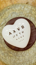 Cuore in ceramica "Vision Test"