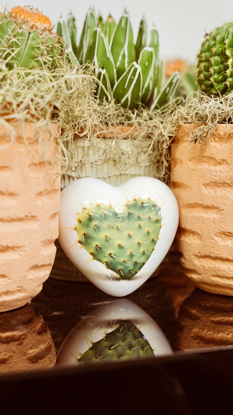 Cuore in ceramica "Corazon Espinado"